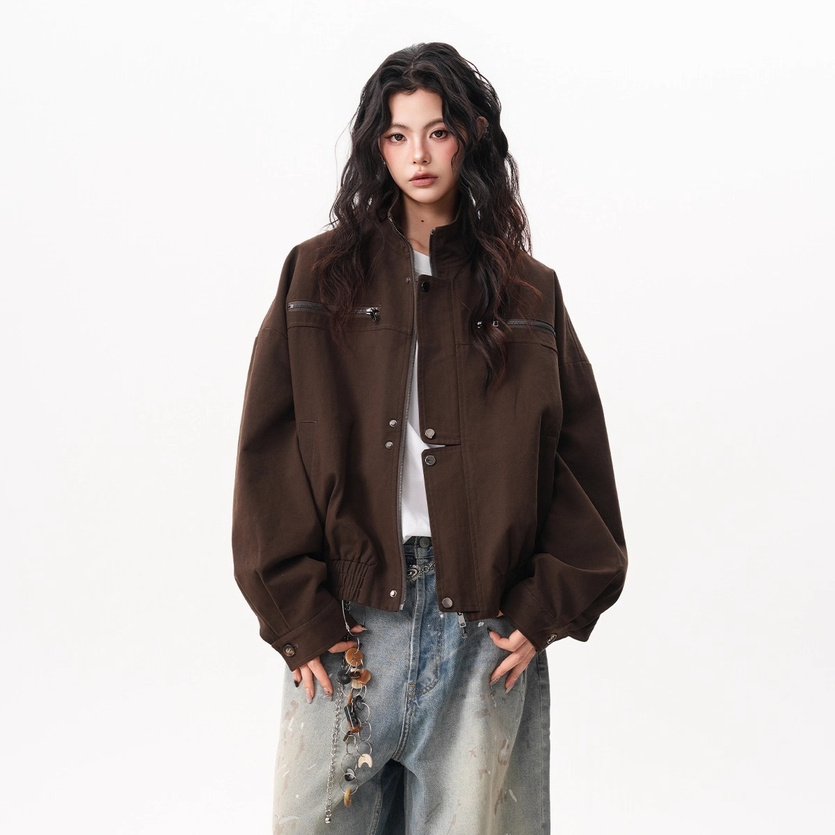 เสื้อแจ็คเก็ตวินเทจสไตล์บาร์นส - Women'S Fashion Utility Jacket บทวิจารณ์และราคา