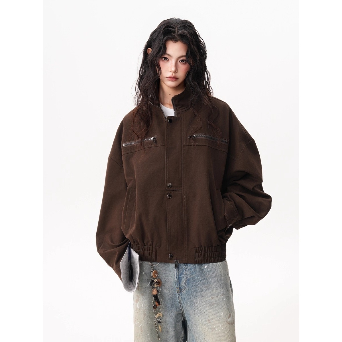 เสื้อแจ็คเก็ตวินเทจสไตล์บาร์นส - Women'S Fashion Utility Jacket บทวิจารณ์และราคา