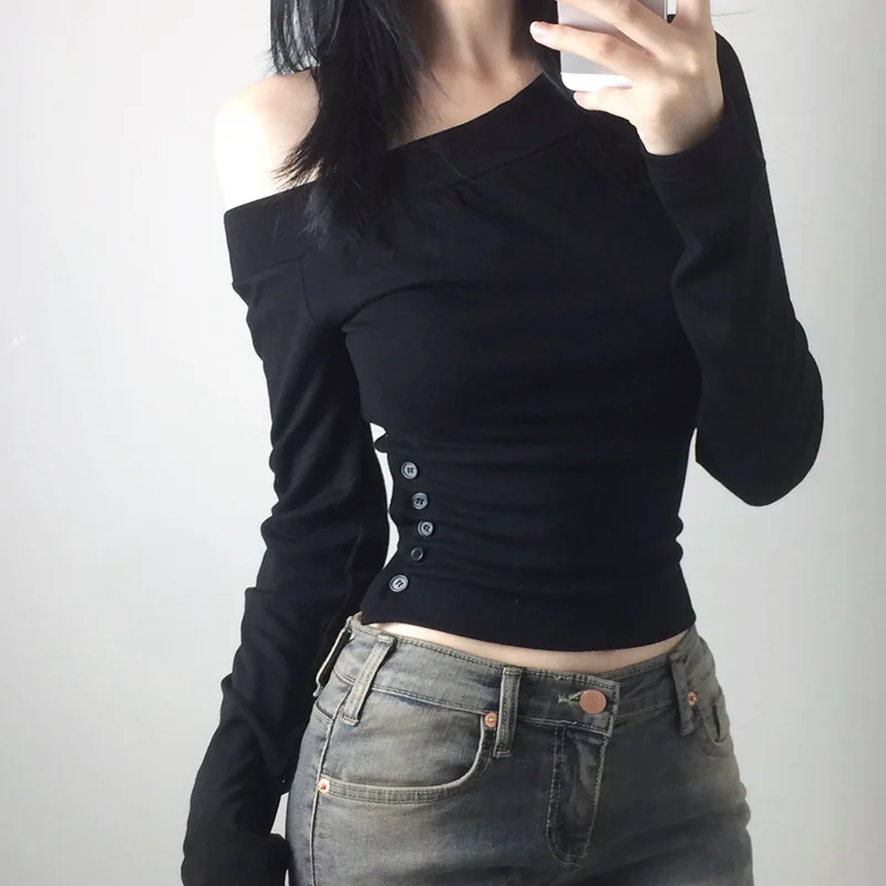 Y2K เสื้อยืดติดกระดุมสไตล์วินเ - Women'S Fashion Tops บทวิจารณ์และราคา