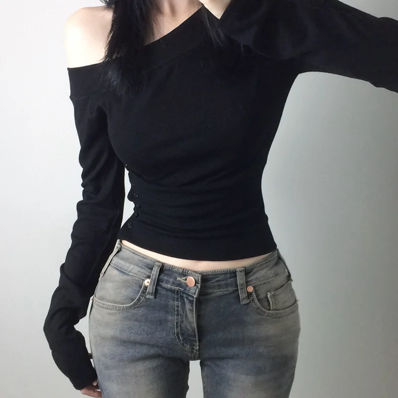 Y2K เสื้อยืดติดกระดุมสไตล์วินเ - Women'S Fashion Tops บทวิจารณ์และราคา