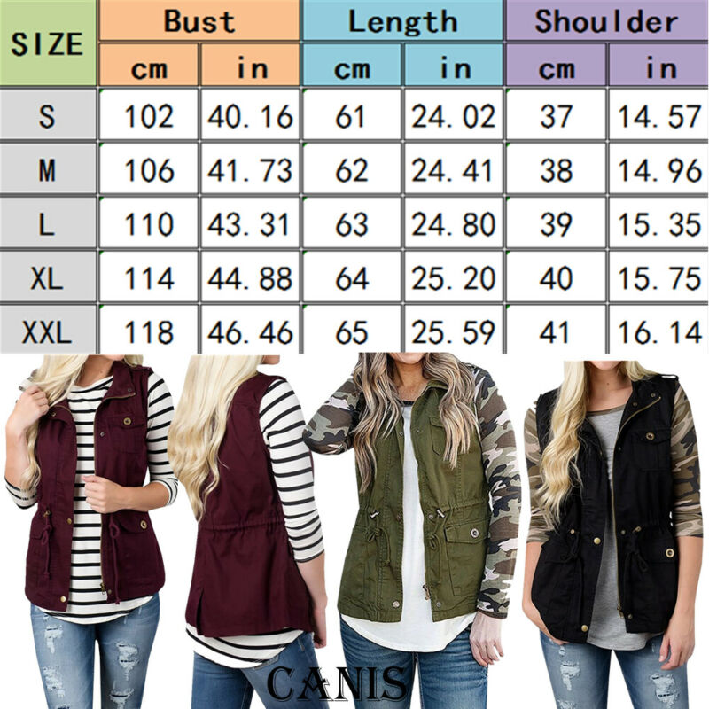 แฟชั่นผู้หญิงเสื้อกั๊กOlive Ca - Women'S Fashion Utility Jacket บทวิจารณ์และราคา