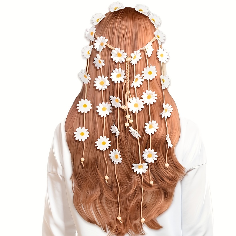 ที่คาดผมดอกไม้ฮิปปี้ มงกุฎดอกไ - Women'S Fashion Of The 70S บทวิจารณ์และราคา