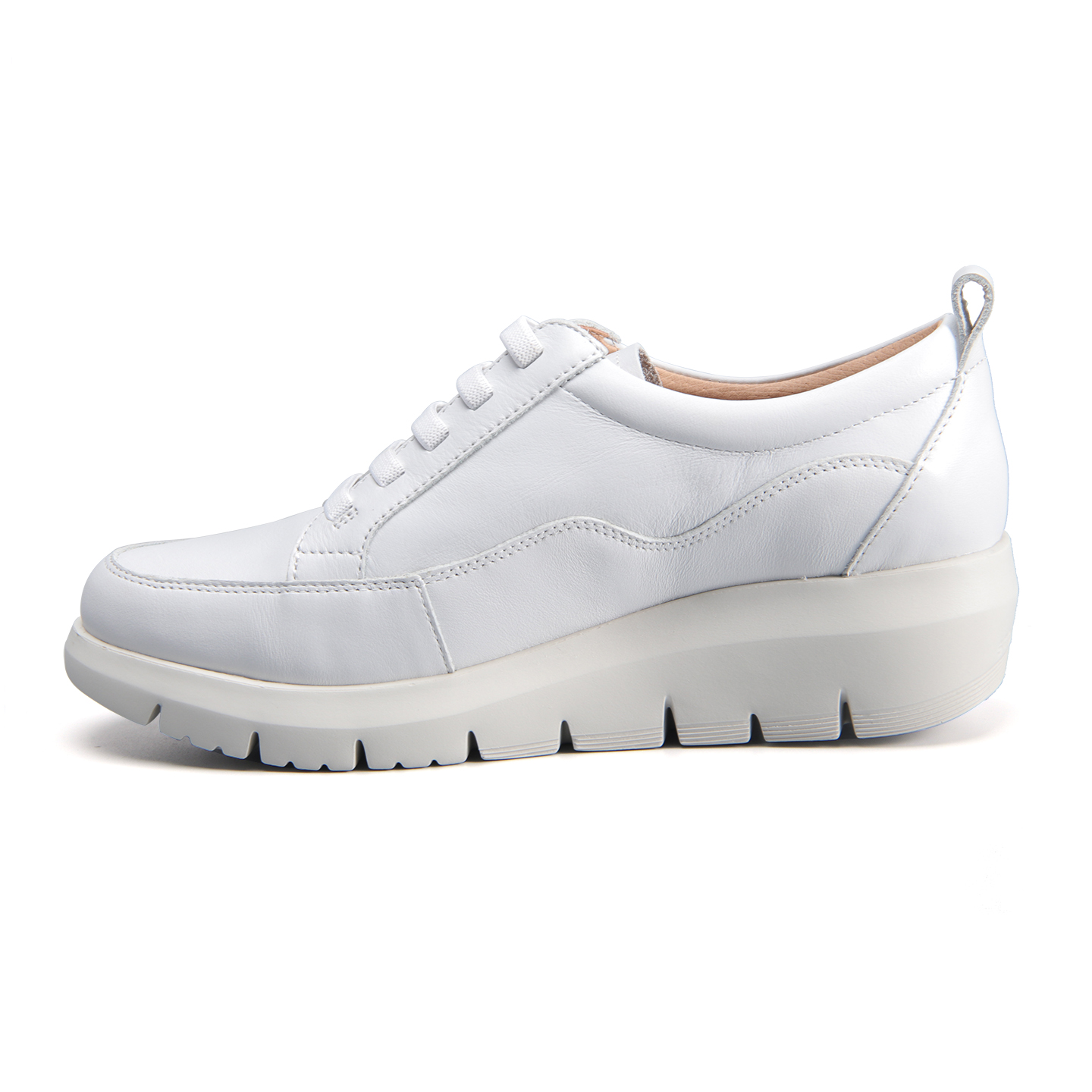 รองเท้าผ้าใบหนังแท้สำหรับผู้หญ - Sneakers Fashion Women บทวิจารณ์และราคา