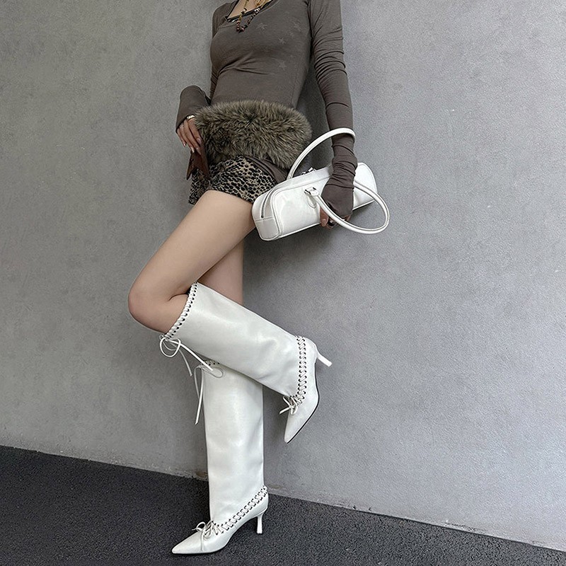 รองเท้าบูทแฟชั่นดีไซน์เก๋ไก๋ ท - Women'S Fashion Knee High Boots บทวิจารณ์และราคา