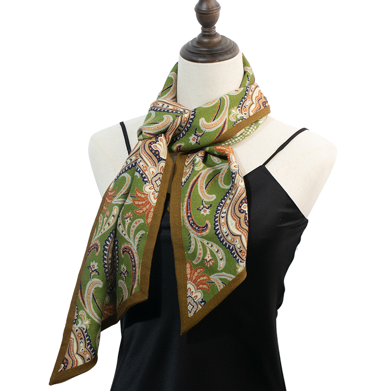 ผ้าพันคอไหมพรมพรีเมียม 70% ขนส - Women Fashion Necktie บทวิจารณ์และราคา