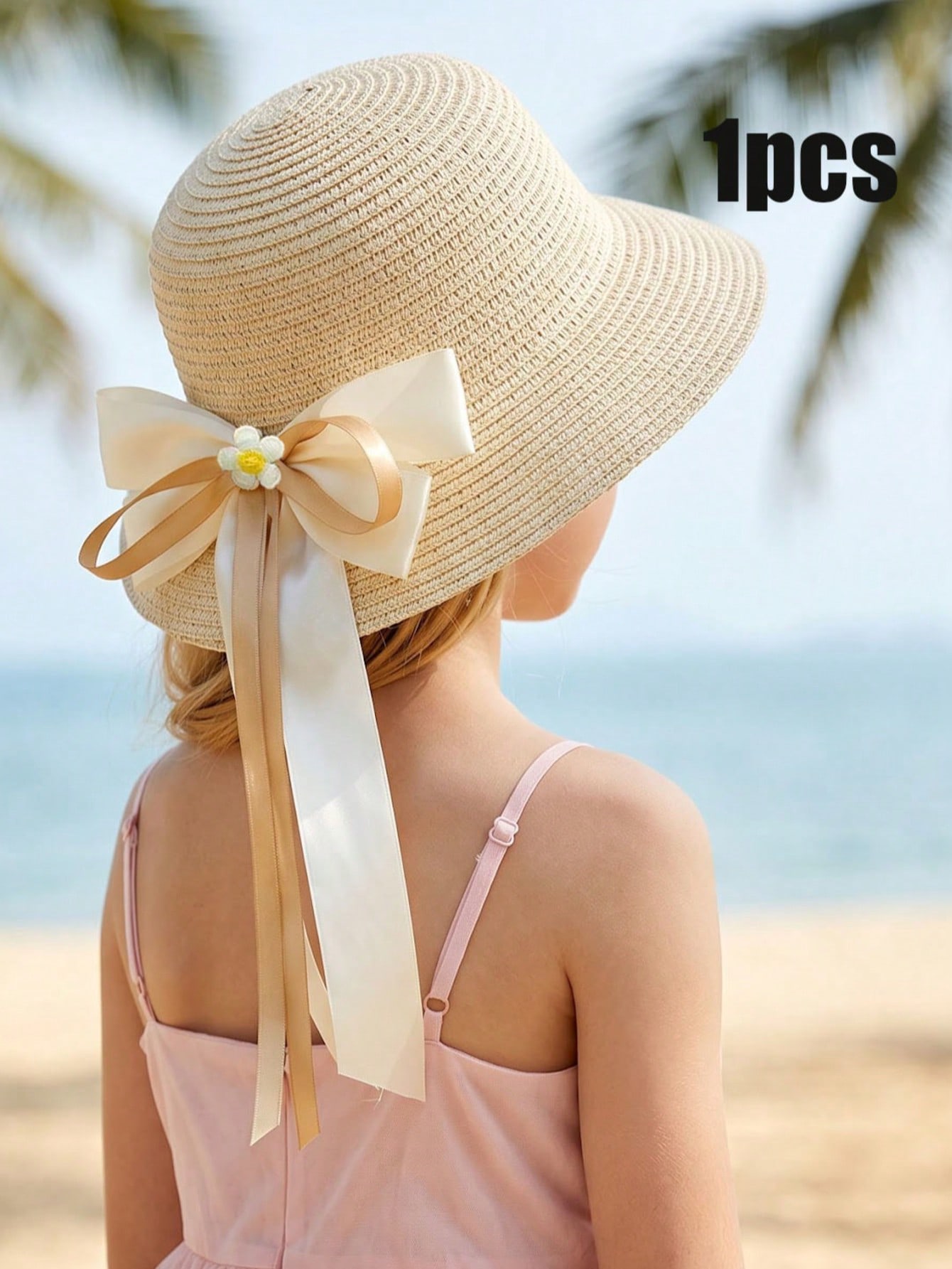 หมวกฟางสานลายโบว์สีกาแฟสำหรับเ - Straw Hat Summer บทวิจารณ์และราคา