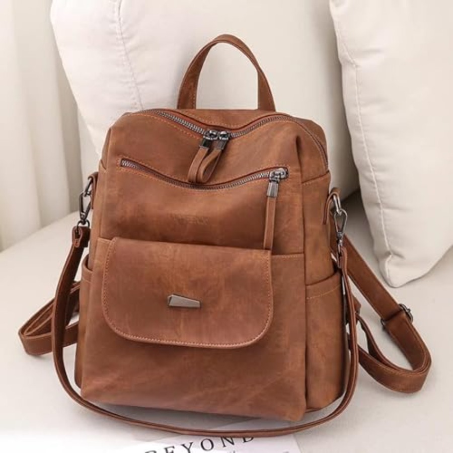 กระเป๋าเป้สะพายหลังหนัง PU สำห - Women Fashion Designer บทวิจารณ์และราคา